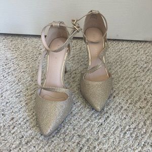 Kelly & Katie gold heels